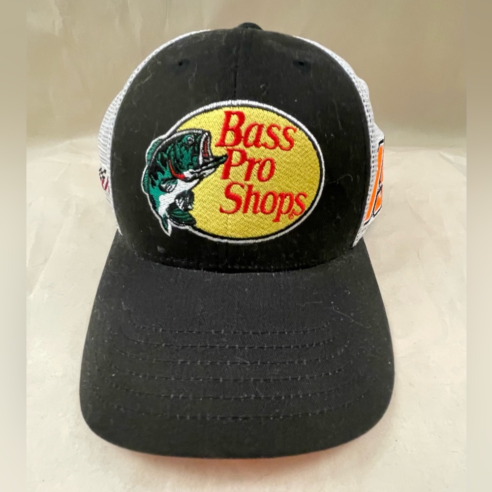 Bass Pro Shops Martin Truex Jr Joe Gibbs Racing Mesh Trucker Hat, pre-owned.